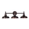 Design House 520320 Kimball Industrial Farmhouse 3-Light Indoor Bathroom Vanity Light with Metal Shades for Over the Mirror, Coffee Bronze 36 51Lc OwN2lL