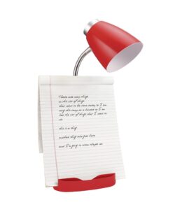 Limelights LD1002-RED Gooseneck Organizer Desk Lamp with iPad Tablet Stand Book Holder, Red 6.5 x 6.5 x 18.5 1 15 51Lf zA3pyL