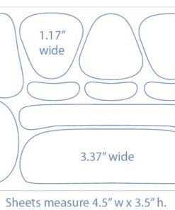 Facial Smoothies VARIETY Wrinkle Remover Strips, 160 anti wrinkle patches in 6 shapes 25 51LfBwl frL