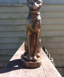 Top Collection Goddess Bastet Statue - Ancient Egyptian Goddess of Protection Sculpture in Premium Cold Cast Bronze - 8-Inch Collectible Fertility Cat Figurine 41 51LfXnsN2BL