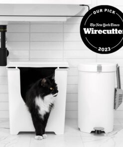 Alternative view of Modkat Flip Litter Box Includes Scoop and Reusable Liner (White) Single Item