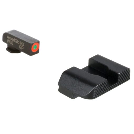 AmeriGlo GL-433 Hackathorn Sight Set for Glock , Black