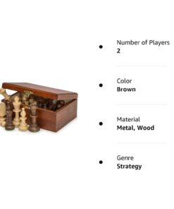 Wegiel Handmade European Professional Tournament Chess Pieces With Wood Storage Case 19 51Lkx0NyxL