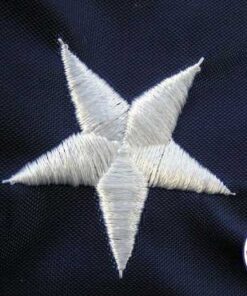 Alternative view of Premium American Flag 4x6' - 100% Made in the USA - Durable, Long Lasting, Bright & Vivid Nylon Material - Densely Embroidered Stars, Sewn Stripes with Lock Stitching, Four Rows of Lock Stitching on the Fly End, Tough Enough for Both Commercial and Res...