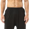 Hoerev Men Women Super Soft Yoga Pants Trousers Taiji Lounge Pant X-Large Black