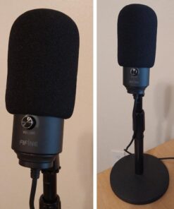 FIFINE USB Microphone, Metal Condenser Recording Microphone for Laptop MAC or Windows Cardioid Studio Recording Vocals, Voice Overs,Streaming Broadcast and YouTube Videos-K669B Black 31 51LpgTmF5IL
