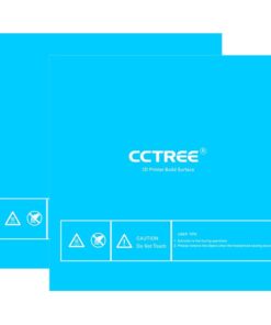 CCTREE 3D Printing Build Surface, 20" x 20" (510mm x 510mm) 3D Printer Heat Bed Platform Sheet with 3M Adhesive for Large Format Printers Such as The Creality CR-10 S5 (Pack of 2) 510*510mm CR 3D Printer 7 51LrzhibuVL
