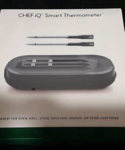 CHEF iQ Smart Wireless Meat Thermometer with 2 Ultra-Thin Probes, Unlimited Range Bluetooth Meat Thermometer, Digital Food Thermometer for Remote Monitoring of BBQ Grill, Oven Hub + 2 Probes (2023) 68 51Lz9kJrSfL