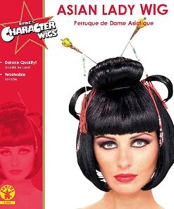 Rubie's Asian Lady Wig, Black, One Size 18 51M1vLXKtXL