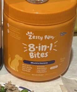 Zesty Paws Multivitamin Treats for Dogs - Glucosamine Chondroitin for Joint Support + Digestive Enzymes & Probiotics - Grain Free Dog Vitamin for Skin & Coat + Immune Health - Chicken Flavor - 90ct 90 Count (Pack of 1) 35 51M3EXJYzL 2