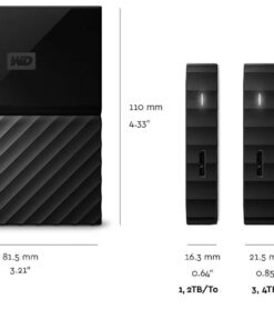 WD 3TB White My Passport Portable External Hard Drive - USB 3.0 - WDBYFT0030BWT-WESN Standard Enclosure 11 51M7L DaqIL