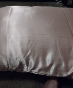 BEDELITE Satin Silk Pillowcase for Hair and Skin, Coral Pillow Cases Standard Size Set of 2 Pack, Super Soft Pillow Case with Envelope Closure (20x26 Inches) Standard (20" x 26") 29 51MB5hQkpL