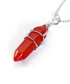 BRCbeads Gorgeous Faceted Handmade Wire Wrap Healing Point Chakra Pendant Variation Colors and Material for Necklace Making Assortment Lot Blue/Gold/Green/Black 10 51MEWvFqH0L