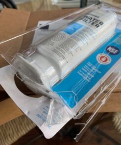 SAMSUNG Genuine Filter for Refrigerator Water and Ice, Carbon Block Filtration, Reduces 99% of Harmful Contaminants for Clean, Clear Drinking Water, 6-Month Life, HAF-QIN/EXP, 1 Pack Filters 46 51MGYE8zAQL