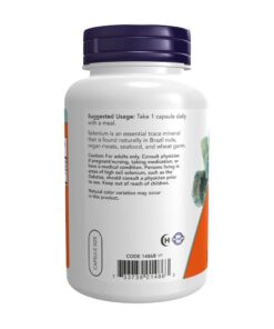 NOW Foods Selenium 200 mcg VCaps, 180 ct 15 51MJC ulYTL