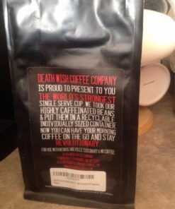 Death Wish Coffee, Dark Roast Single-Serve Coffee Pods, 10 Count 10 Count (Pack of 1) 43 51MLgUX2yL