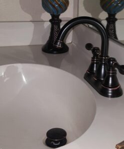 Derengge F-4501-NB 2 Handle Oil Rubbed Bronze Bathroom Sink Faucet with Pop up Drain,cUPC NSF AB1953 41 51MMAjh oFL