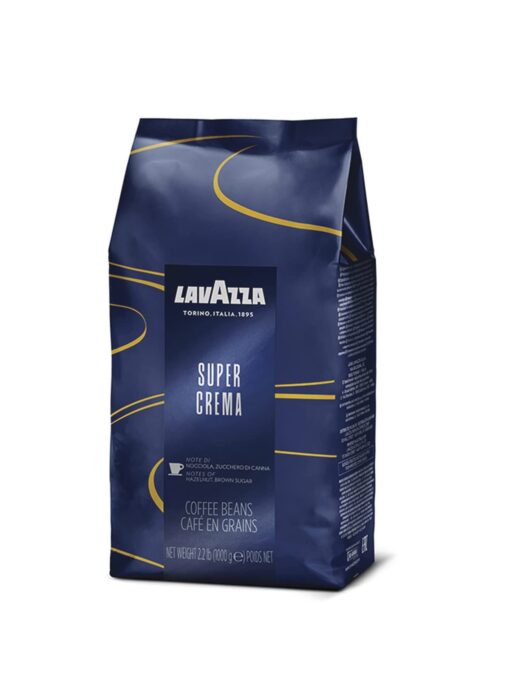 Lavazza Super Crema Whole Bean Coffee Blend, light-Medium Espresso Roast, 2.2 Pound (Pack of 1) ,Premium Quality, Aromatic, Mild and creamy 2.2 Pound (Pack of 1)