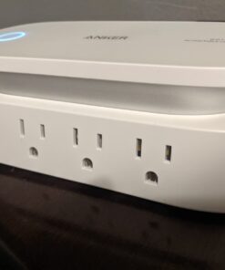 Anker 647 Charging Station (100W), 10-in-1 Power Strip with 6 AC, 1 USB-A, 1 USB-C, 2 Retractable USB C Cables (3ft), 5ft Extension Cord,Power Delivery for Conference Rooms, Desktop Accessory 63 51MO1DMVVL