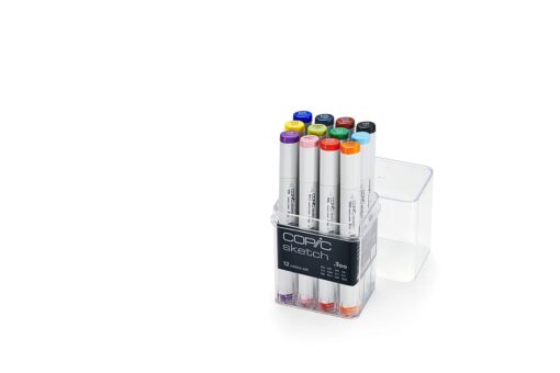 Copic Sketch, Alcohol-Based Markers, 12pc Set, Basic