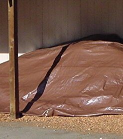 10x15 Multi-Purpose Silver/Brown Heavy Duty DRY TOP Poly Tarp (10'x15') 10x15 Feet Heavy Duty Tarp 13 51MSQSI4fML