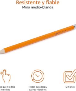 Amazon Basics Woodcased #2 Pencils, Pre-sharpened, HB Lead Bulk Box, 150 Count, Yellow 150 Count (Pack of 1) 26 51MTnXF3EIL