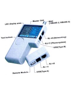 Docooler 4-in-1 Remote RJ11 RJ45 USB BNC LAN Network Phone Cable Tester Meter 8 51MVwTf0DYL