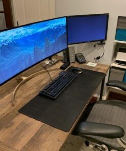 LG 49WL95C-W Ultrawide Dual QHD Monitor 49" 32: 9 (5120 x1440) Curved IPS Display, HDR10, USB Type-C, HDR 10, Ambient Light Sensor, 2 x 10W Stereo Speaker 61 51MZC3EcioL