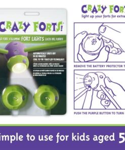 Crazy Forts! Fort Lights, Green, 9'' W x 6'' H x 2'' D 12 51MZcj6bJJL