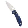 Spyderco Manix 2 Lightweight Signature Knife with 3.37" CTS BD1 Steel Blade and Translucent Blue FRCP Handle - PlainEdge - C101PBL2 51 51MbpIGMzuL