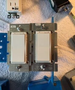 GE home electrical 14291 Enbrighten Z-Wave Plus Smart Switch, Works with Alexa, Google Assistant, SmartThings, Zwave Hub Required, Repeater/Range Extender, 3-Way Ready 1st Gen, White & Light Almond 24 51McM4xGAxL