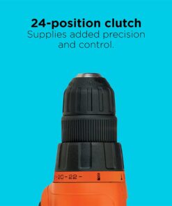 BLACK+DECKER 20V MAX Drill & Home Tool Kit, 34 Piece (BDCD120VA) , Orange Drill & Home Tool Kit Only 12 51MccvhC2rS