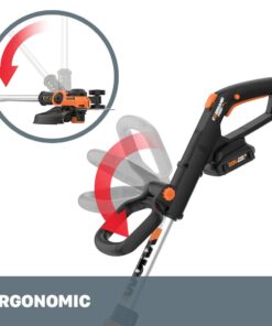 Worx String Trimmer Cordless GT3.0 20V PowerShare 12" Edger & Weed Trimmer (2 Batteries & Charger Included) WG163 20V 12" Trimmer & Edger 33 51MgIcx1RdL