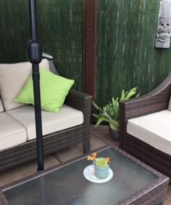 Quality Outdoor Living 29-BG23SB All-Weather Patio Chair Deep Seat and Back Cushion, 23x26, Beige 25 51MgQW jyBL