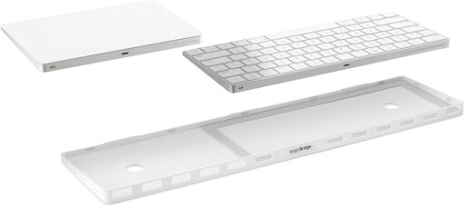 Twelve South MagicBridge | Connects Apple Magic Trackpad 2 to Apple Magic Keyboard Allowing Them to be one Unit for Desk or Lap use - Trackpad and Keyboard not Included Regular Keyboard White