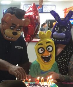 Rubie's Adult Five Nights at Freddy's Freddy Half Mask White 14 51MifYYn25L