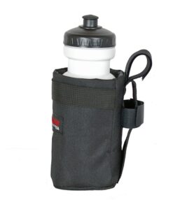 Alternative view of Bushwhacker Shasta Black - Insulated Bike Water Bottle Holder w/ 20 oz. BPA Free Bottle - Two Point Bicycle Frame & Handlebar Attachment w/Belt Loop No Screws Hardware Required Cycling