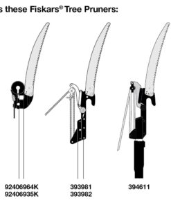 Fiskars 93336966K Replacement Saw Blade, For Tree Pruner, 15 Inch, Silver 15 in Silver 24 51MlhowUJgL