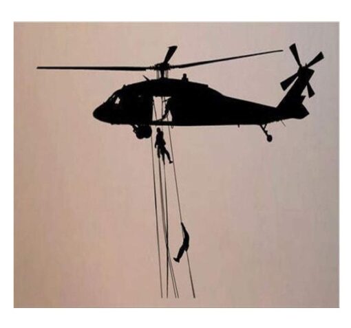 Dailinming PVC Wall Stickers Wall Sticker Decal Quote Vinyl Helicopter Military Guy Boys Army Room Decor Wall Quote 56X84CM