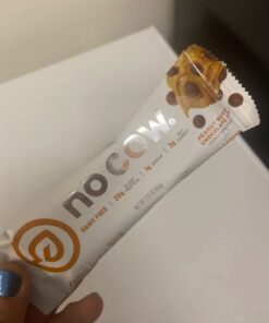 No Cow High Protein Bars, Peanut Butter Chocolate Chip, 20g Plant Based Vegan Protein, Keto, Low Sugar, Low Carb, Low Calorie, Gluten Free, Naturally Sweetened, Dairy Free, Non GMO, Kosher, 12 Pack 12 Count (Pack of 1) 30 51MowAq flL
