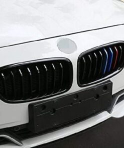 iJDMTOY M-Colored Grille Insert Trims Compatible With BMW F30 3 Series 320i 328d 328i 335i 340i w/Standard Kidney Grill (11 Beams), NOT 8-Beam Black Grille nor M3 26 51N ElWdzGL