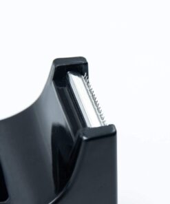 Desktop Tape Dispenser Adhesive Roll Holder (Fits 1" & 3" Core) with Weighted Nonskid Base Black plastic 34 51N XK3Ve8S