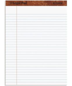 TOPS 8.5 x 11 Legal Pads, 12 Pack, The Legal Pad Brand, Wide Ruled, White Paper, 50 Sheets Per Writing Pad, Made in the USA (7533) 21 51N0GbrAzkL