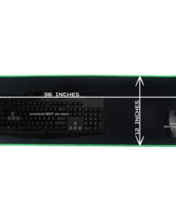 Reflex Lab Large Extended Gaming Mouse Pad Mat XXL, Stitched Edges, Waterproof, Ultra Thick 5mm, Wide & Long Mousepad 36”x12”x.20 Green Pro 36 Heavy 23 51N1I7SxgL
