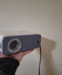 Mini Projector, VOPLLS 1080P Full HD Supported Video Projector, Portable Outdoor Home Theater Movie Projector, 50% Zoom, Compatible with HDMI, USB, AV, Smartphone/Tablet/Laptop/PC/TV Box A-Mini projector 30 51N39vbu5fL