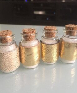 Yesker IPV023 Package of 24 Small Mini Glass Jars with Cork Stoppers-Size: 1-1/2" Tall X 3/4 Inches Diameter, Count 31 51N4FkhDc6L