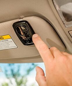 Chamberlain KLIK5U-BK2 Clicker 2-Button Garage Door Opener Remote with Visor Clip, Black Pack of 1 26 51N6E fsgVL