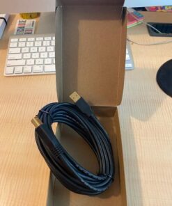 Amazon Basics USB-A to USB-B 2.0 Cable for Printer or External Hard Drive, Gold-Plated Connectors, 16 Foot, Black 16 Feet 1 31 51NCRFy9CUL