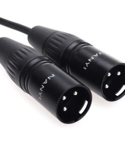 NANYI XLR 3.5mm Male Splitter Cables, TRS Stereo Male to Two XLR Male Interconnect Audio Microphone Cable, Y Splitter Adapter Cable 1.5M (5FT) 3.5mm To 2XLR Male-5FT 15 51NDA96elxL
