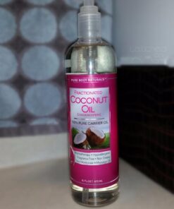 Organic Fractionated Coconut Oil for Skin and Hair, 4 fl oz - Liquid Carrier Oil for Diluting Essential Oils, Hair Growth & Skin Moisturizer - by Pure Body Naturals 48 51NIl3vcm0L